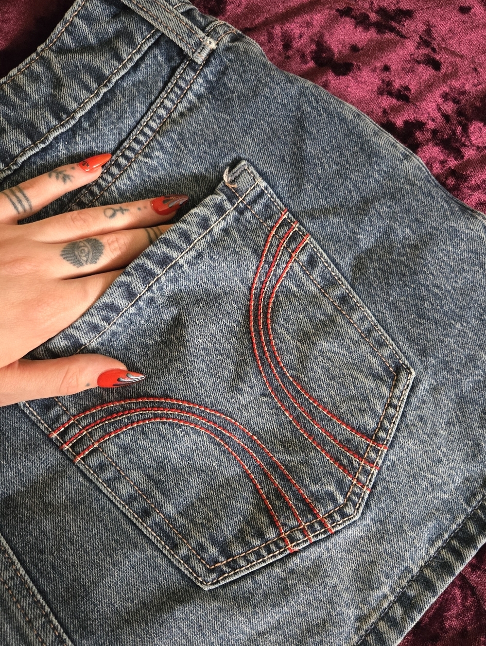 Hollister Classic Mini Denim Jean Skort Size 10/30